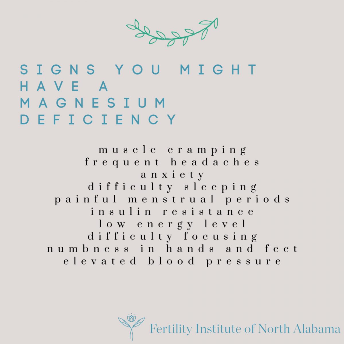 Signs of a Magnesium Deficiency