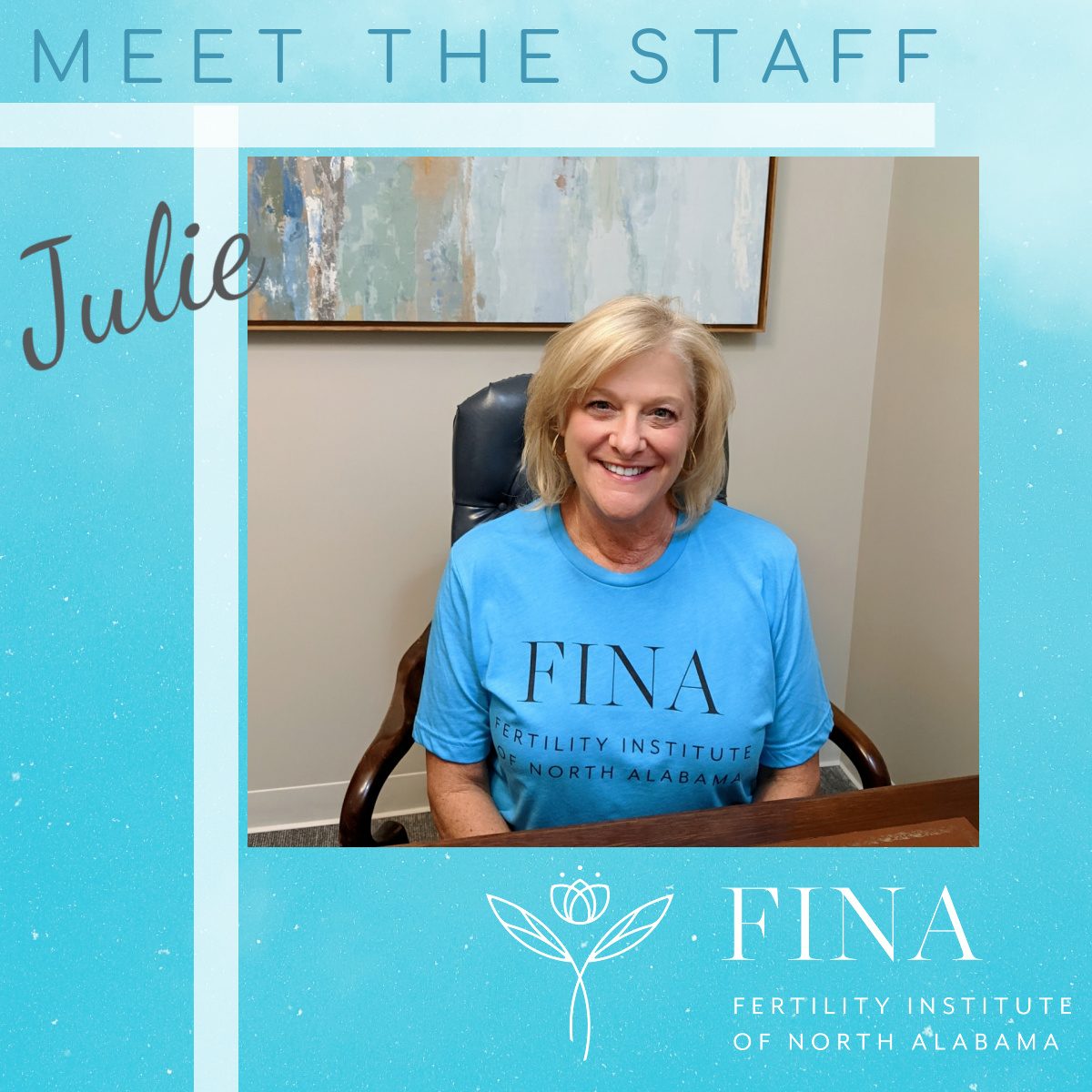 Meet Julie, FINA’s Billing Manager!