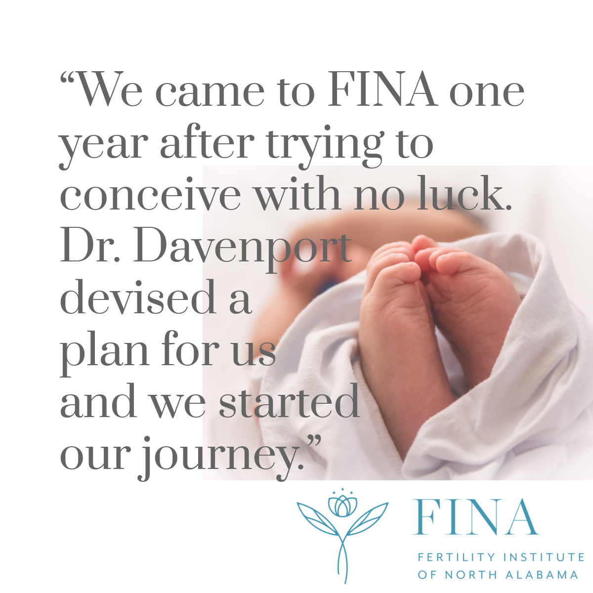 One patient’s FINA story 💕